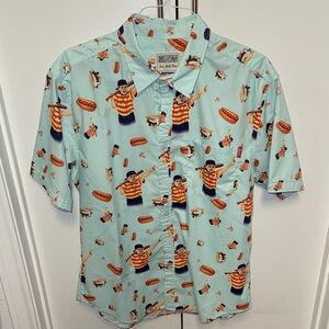 RSVLTS Light Blue Novelty Print Shirt